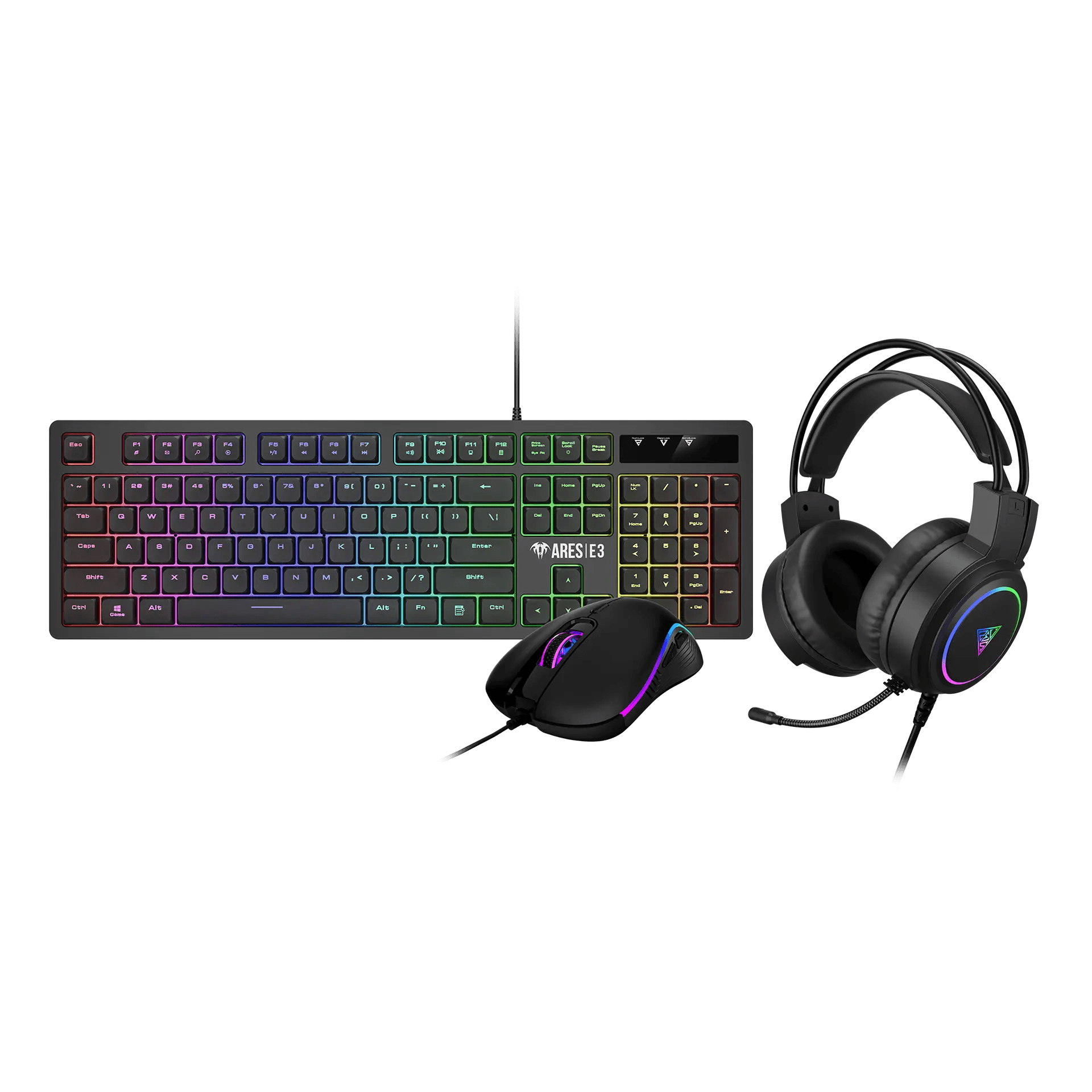 Gamdias POSEIDON E2 3-IN-1 COMBO — vue 1