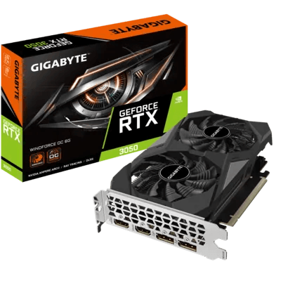 Gigabyte GeForce RTX 3050 WINDFORCE OC V2 6GB Graphics card — vue 1