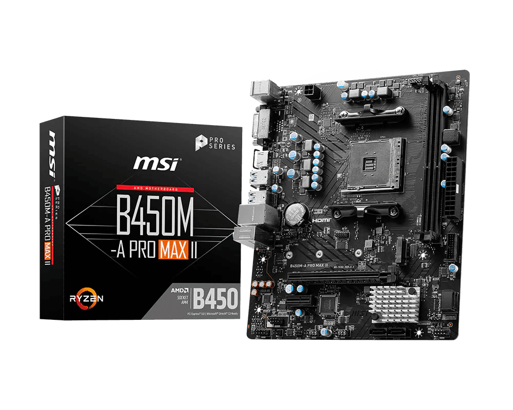 MSI B450M-A PRO MAX II — vue 1