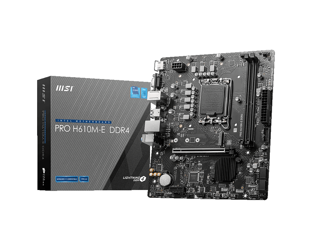 MSI PRO H610M-E DDR4 — vue 1