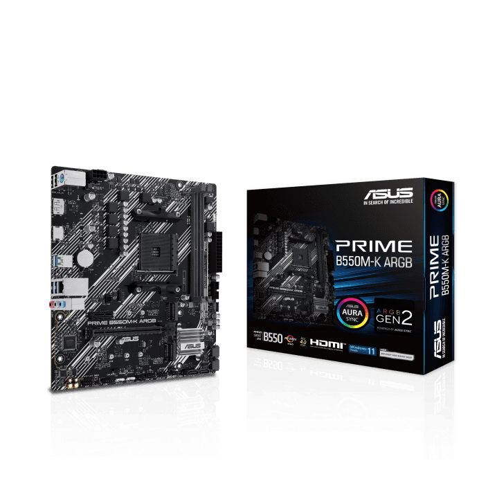 Asus Prime B550M-K A-RGB — vue 1