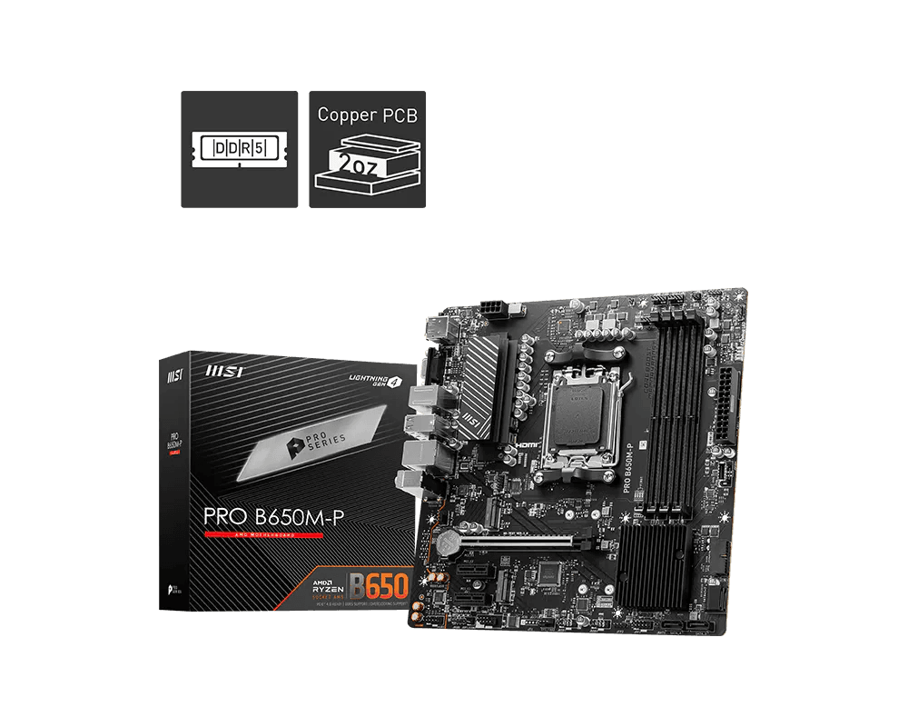 MSI PRO B650M-P — vue 1